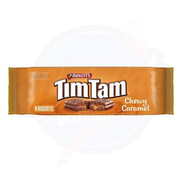 Tim Tam Chewy Caramel 6.17oz/175g - Pack of 24 - Stateside Distribution