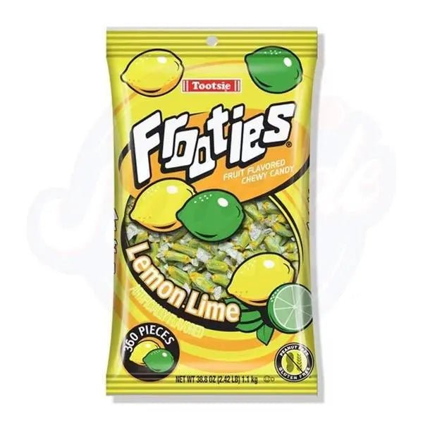 Tootsie Frooties Lemon Lime 38.8oz/1.1kg - 360 Pieces - Stateside Distribution
