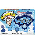 Warheads Blue Raspberry Cubes Theatre Box 3oz/85g - Pack of 12 - Stateside Distribution