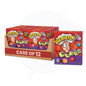 Warheads Chewy Cubes Theatre Box 4oz/113g - Pack of 12 - Stateside Distribution