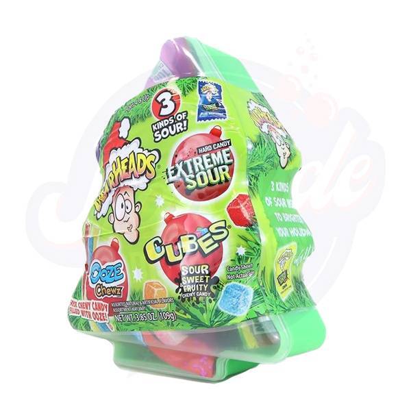 Warheads Sour Filled Christmas Tree 3.85oz/109g - pack of 8 - Stateside Distribution