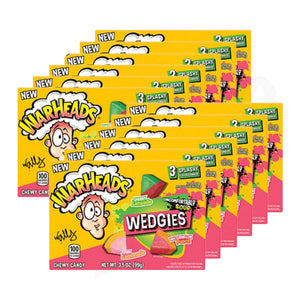 Warheads Wedgies Theatre Box 3.5oz/99g - Pack of 12 - Stateside Distribution