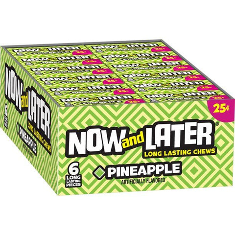 Now and Later Pineapple 0.93oz/26g - Pack of 24