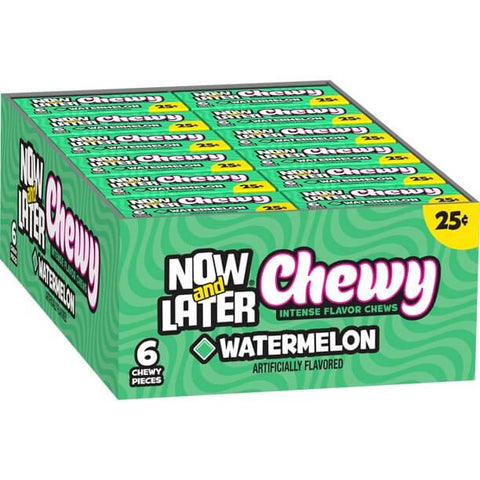 Now and Later Watermelon 0.93oz/26g - Pack of 24