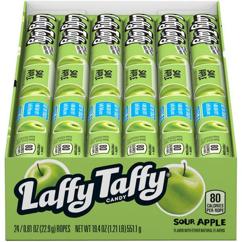 Laffy Taffy Sour Apple Rope 0.81oz/22.9g - Pack of 24