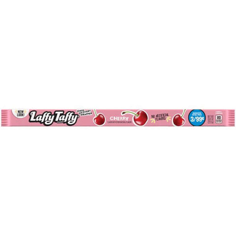 Laffy Taffy Rope Cherry 0.81oz/22.9g - Pack of 24 (BBD: 02/2025)