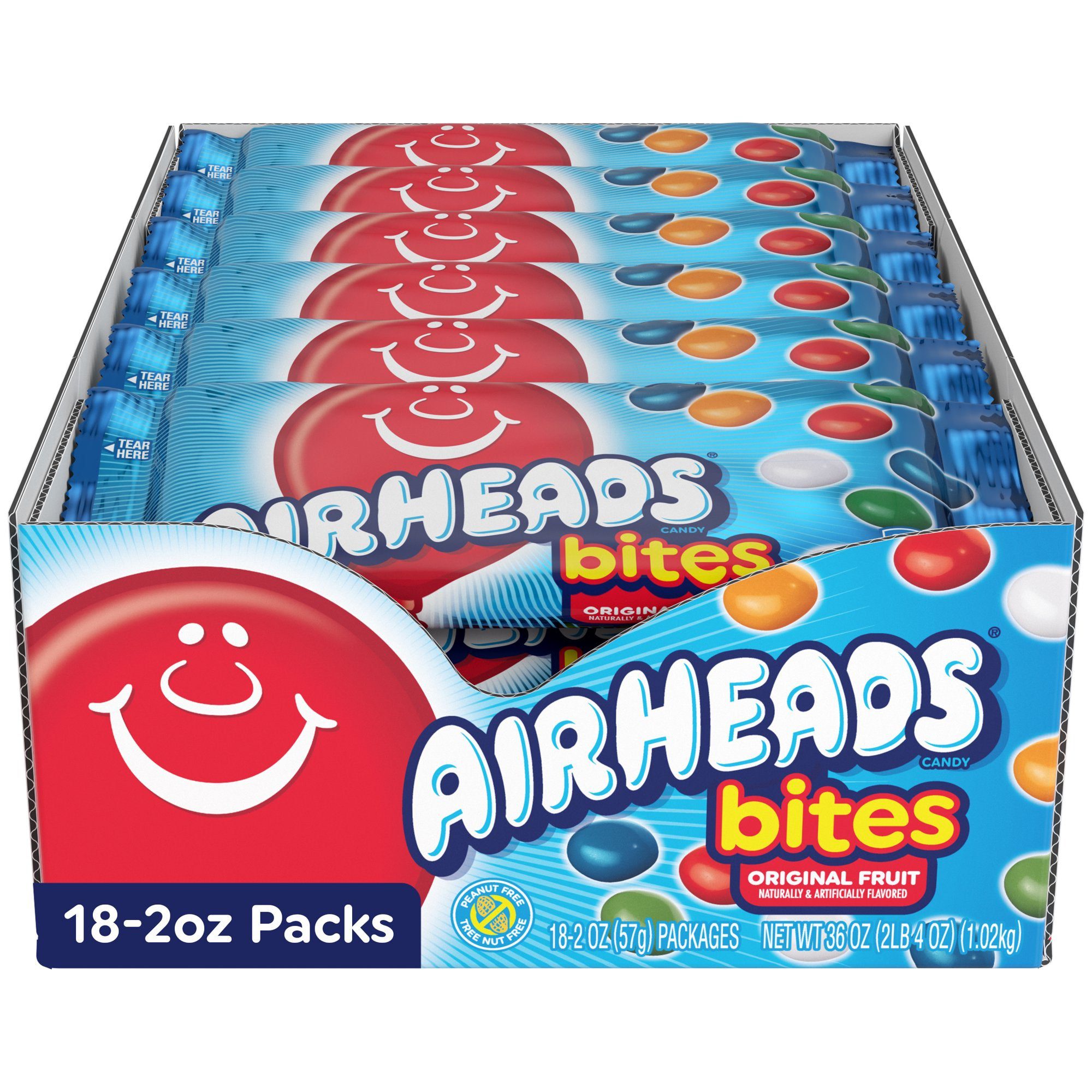 Airheads Original Fruit Bites Flavours 56.7g - Pack Of 18 - Stateside ...